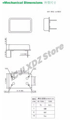1pcs NEW TCXO DIP-4 1M 8M 10M 16M 20M 24M 25M 30M 32M 40M 48M 60M 100MHZ Rectangular Temperature Compensated Crystal Oscillator