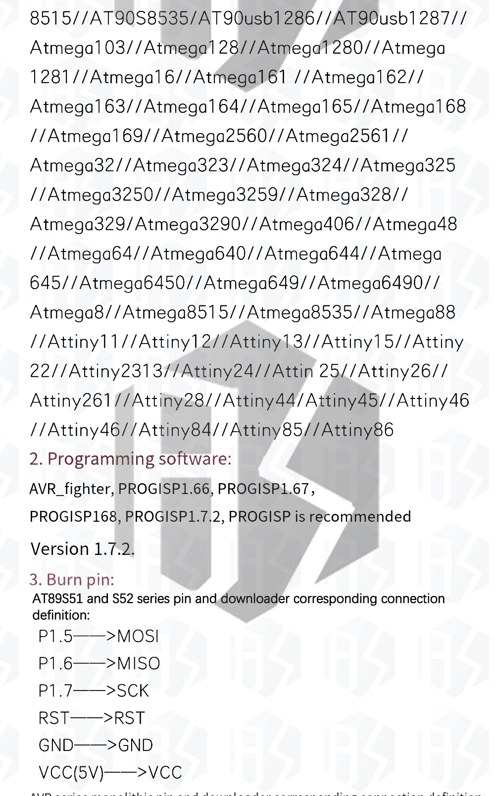 1PCS /5pcs  USBASP USBISP AVR Programmer USB ISP USB ASP ATMEGA8 ATMEGA128 Support Win7 64 with stk500