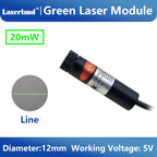 Green Laser Diode Module 20mW Dot Line Cross Projector for Alignment of Cloth Cutting Location