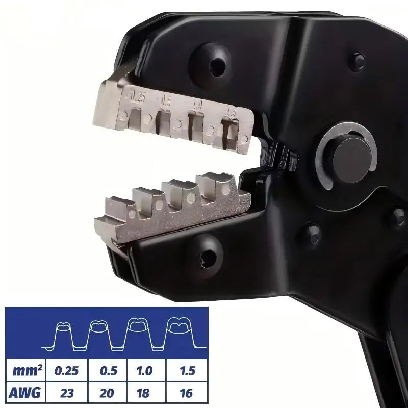 SN-58B 0.25-1.5MM² AWG24-16 Non-insulated Crimper for Dupont Jumper Wire EPS PCIE SATA PINS MOLEX JST Terminals Crimping Plier