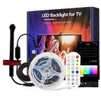 LED TV Backlight with Color Picking Sensor RGB-IC Led Strip Lights App Control Music Sync Light for 55-75inch PC/TV Ambient Ligh