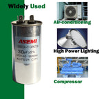 100uF CBB65 450V AC 40uF 45uF 50uF 60uF 65uF 70uF 80uF 90uF Motor Capacitor Air Conditioner Compressor Start Capacitor