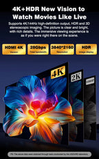 UGOURD 4K 144Hz HDMI to Mini HDMI Cable Bi-Directional Micro/Mini HDMI to HDMI Cable 4K@60Hz for Raspberry Pi Camera DV 2K165Hz