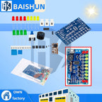 DC4.5-5V CD4060 SMT DIY Music LED Color Light Circuit Soldering Practice Module Bulk Soldering Learning Demo Kit