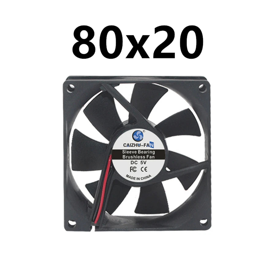 40MM 50MM 60MM 70MM 80MM 90MM 120MM Cooling Fan Brushless Motor Case Fan Quiet Fan With USB Cable