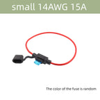 5/10PCS Waterproof Fuse Holder 32V Mini Small Medium Auto 18/1614/12/10AWG and Car Blade Fuse 5A 10A 15A 20A 30A