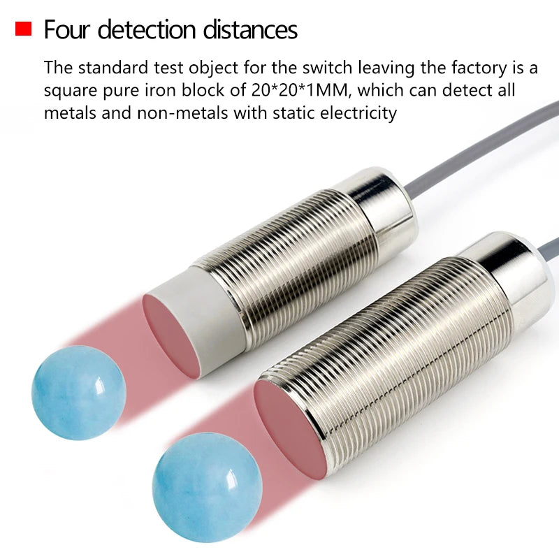 30mm Diameter Copper Tube Capacitive Proximity Switch M30, a Sensor for Detecting Water, Wood, Glass, Oil and Feed