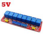 1 2 4 6 8 Channel 5V 12V 24V Relay Module Board Shield with Optocoupler Support High and Low Level Trigger for Arduino