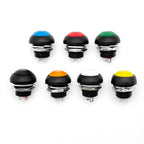 5/20/100PCS PBS-33B Black Red Green Yellow White Blue Orange Self-reset Self-locking 12mm Momentary Push Button Switch