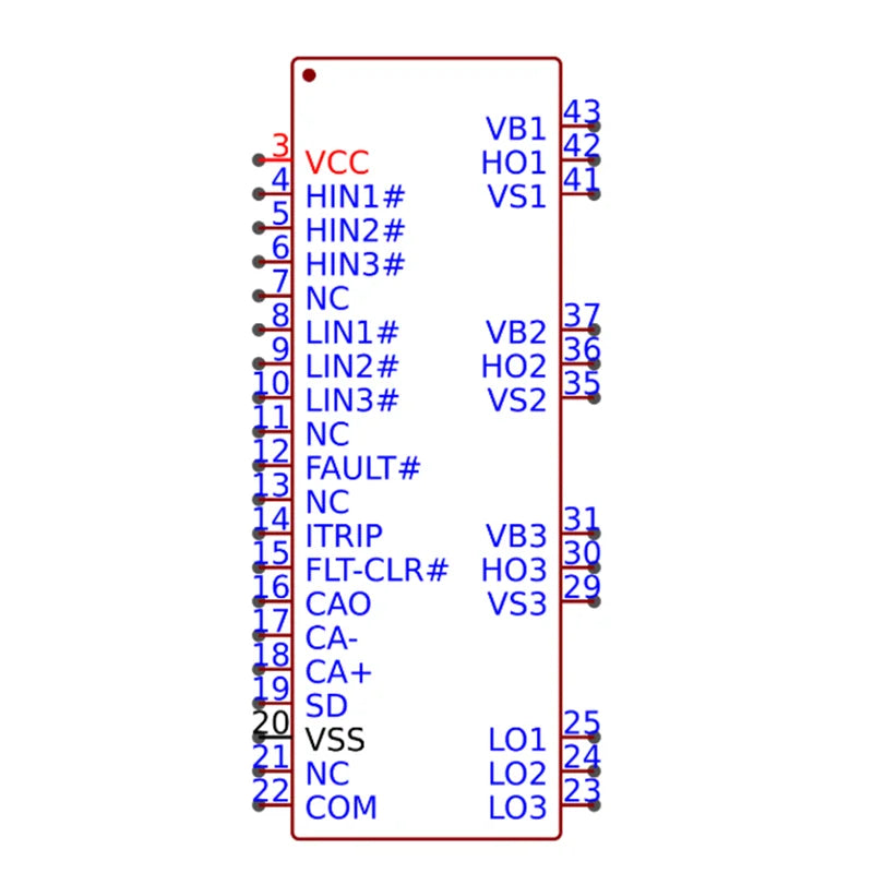 5Pcs/Lot New Original IR2133J 3-Phase Gate Driver IC 600V High Speed IGBT MOSFET Driver PLCC44 For Inverter Motor Drive