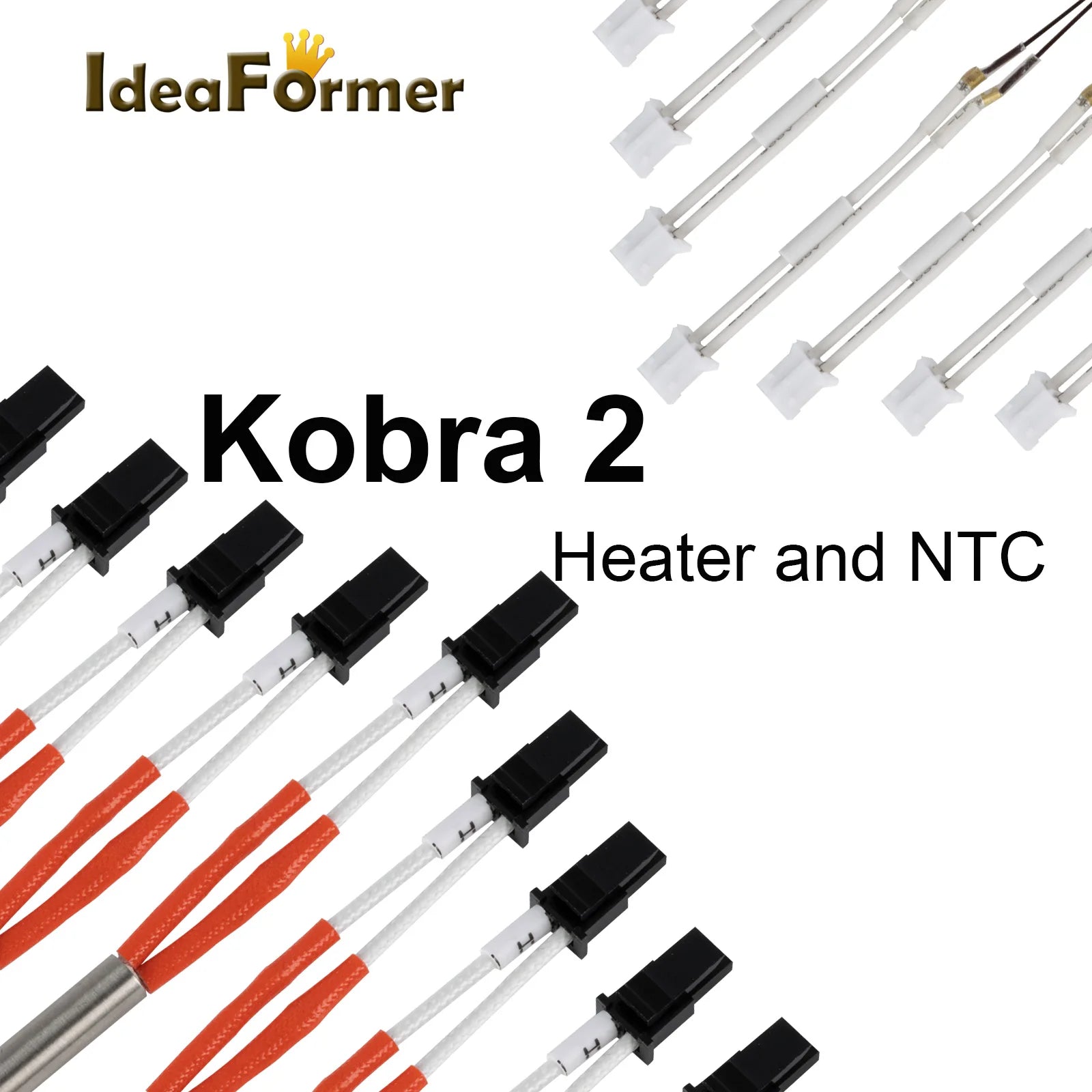 For Anycubic Kobra 2 Hotend Kit 24V 60W Heater Cartridge Thermistor 0.4mm Print Hot End For Kobra2/Kobra2 Plus/ Kobra2 Pro