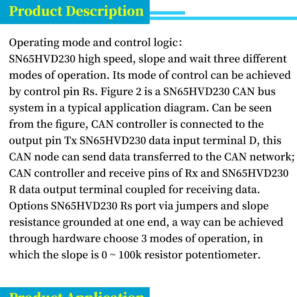 Liludin 1/5/10Pcs MCU 230 bus transceiver SN65HVD230 CAN communication module 230