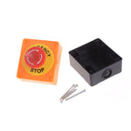 Red Sign Emergency Stop Mushroom Push Button Switch NO+NC AC660V/10A
