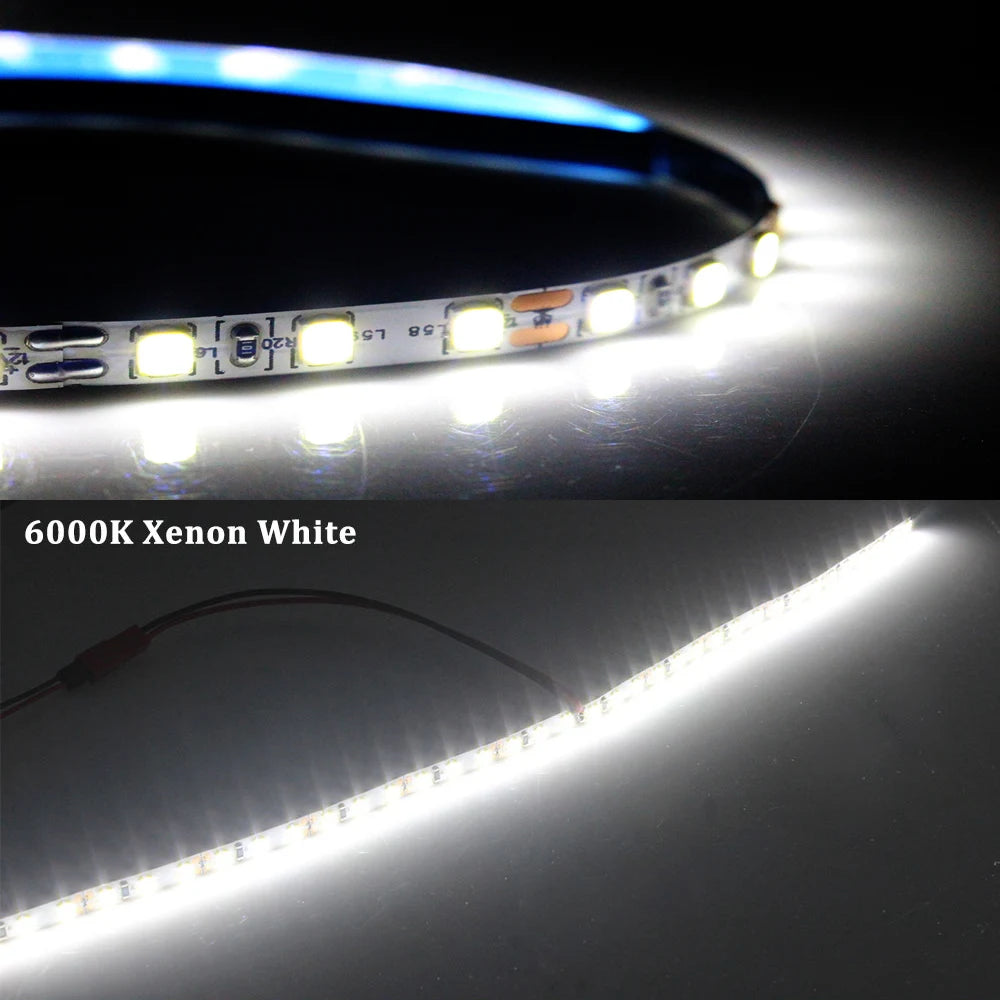 Super Bright HID White T10 LED Strip Light For Car Trunk Cargo Area or Interior Illumination White 6000K DIY W5W LED Lights Bar