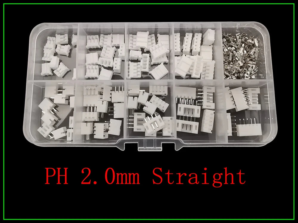 1Box PH2.0 / XH2.54 2/3/4/5 Pin Terminals Kit Male Female Plug Housing Header JST Wire Connector PH 2.0mm XH 2.54mm Pitch