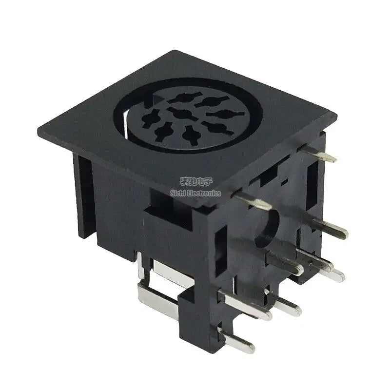 5PCS/Lot Big S Terminal DIN4 DIN5 DIN6 DIN7 DIN8 Female Socket Connector 4P/5P/6P/7P/8P PCB Panel Mount