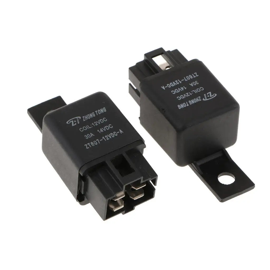 3PCS ZT607 DC12V 30A 4Pin Heavy Duty SPST Relay High Switching Capability