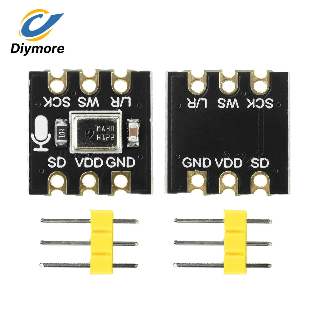 MS4030 Omnidirectional Microphone Module MEMS I2S Supports ESP32 INMP441 60Hz-15kHz  for Various Voice Capture Scenarios