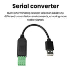 USB to RS485 Serial Converter Communication Module CH340 PLC Serial Port IO Module RS-485 Connector For Windows MacOS Linux