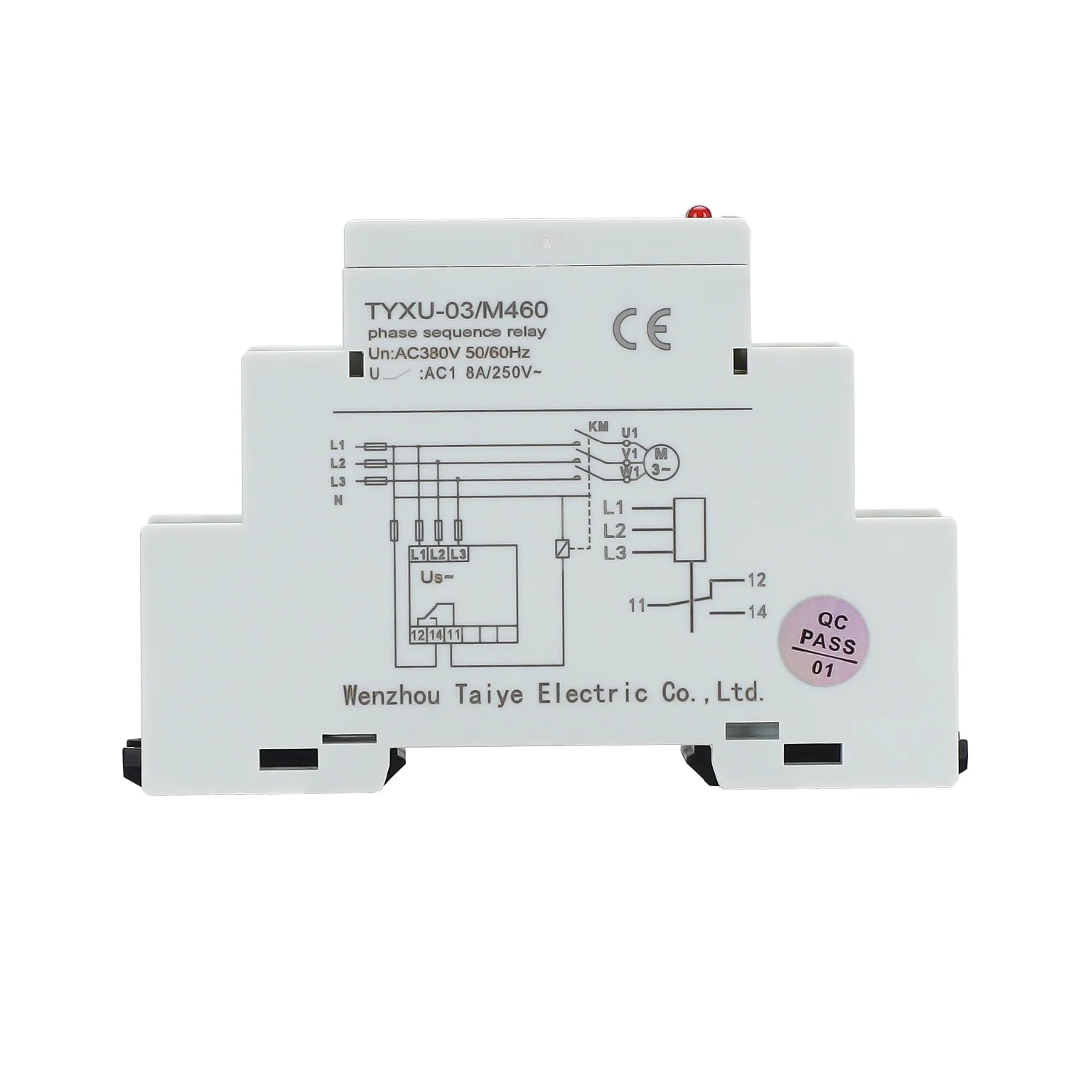 TYXU-03 Voltage Monitoring Relay Phase Sequence and Phase Failure Protection Relay 8A 10A 1SPDT 2SPDT