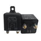12/24V 100/200A Universal Battery Switch Relay Start 4 Pin Dual Battery Isolator Relay Current Start Relay Normal Open Car Relay