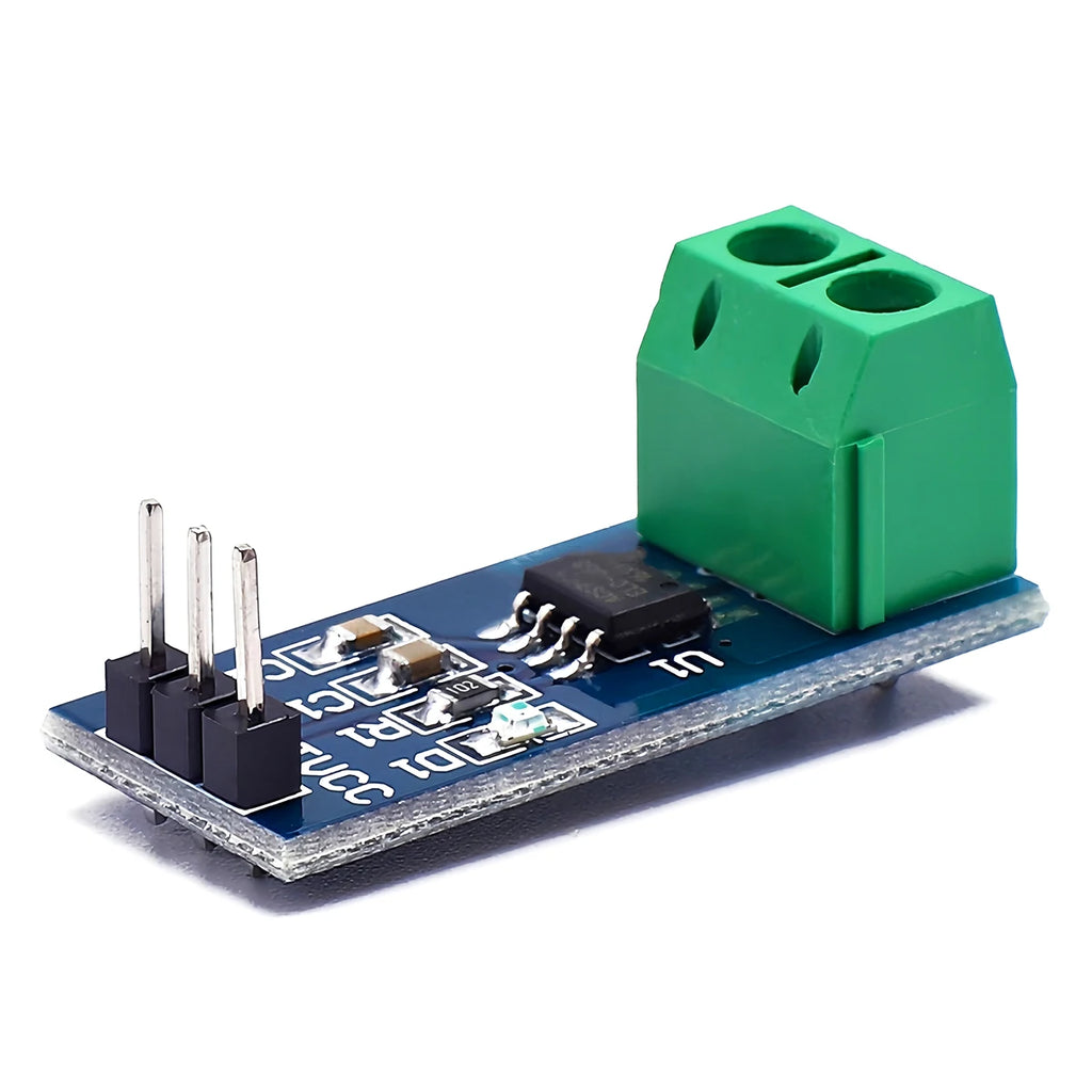 1-2pcs ACS712 Range Hall Current Sensor Module 5A 20A 30A ACS712ELC Current Measuring Module with Power Indicator for Arduino