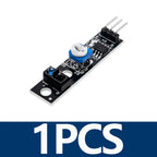 1~10PCS  1 Channel TCRT5000 IR Photoelectric Switch Barrier Line Track Module Infrared Obstacle Avoidance Sensor For Arduino DIY