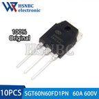 10PCS SGT60N60FD1PN TO-3P OR SGT60N60FD1P7 TO-247 SGT60N60FD1 60N60FD1 600V 60A IGBT Power Transistor 100% New Original