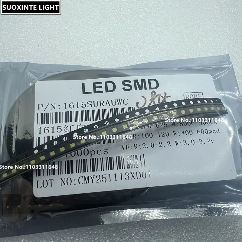 0805 Bicolor SMD LED, R(Red)+yellow-green, Red-blue, Red+true-green, Y(Yellow)+yellow-green, Red-yellow,Lamp Beads 1.6*1.5MM