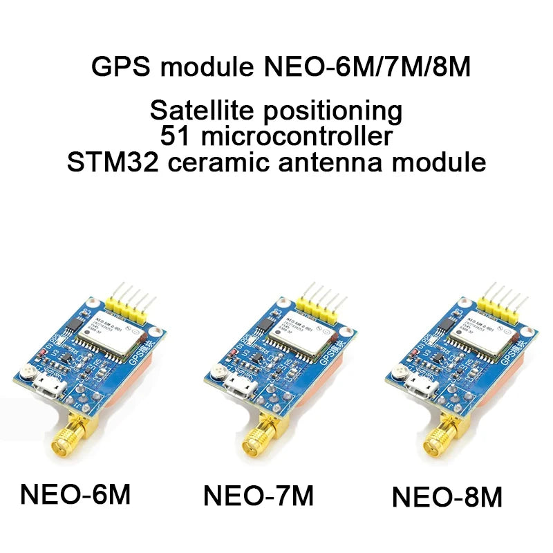 NEO 6M 7M 8M GPS module satellite positioning 51 microcontroller STM32 ceramic antenna module  ﻿NEO-6M/7M/8M Integrated Circuits