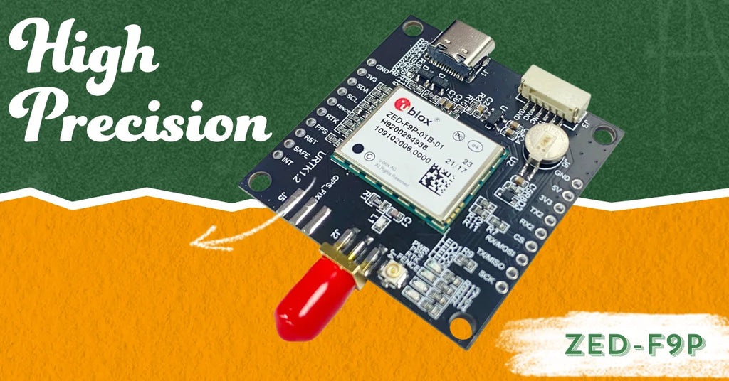 VivaChip TechZED F9P GPS Module ZED-F9P-01B-01 RTK High Precision GNSS/GPS Receiver Board With S MA And USB GNSS Board Developme