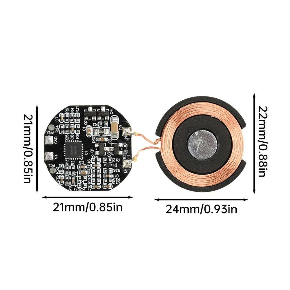 3W Magnetic Watch Wireless Charging Module Wireless Charger Transmitter Module PCBA Program Transmitter Coil