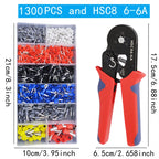 VE Tubular Crimp Terminals,Cable Electrical Connector,Insulated Wire Connectors,Tube Type Terminal Crimping Pliers HSC86-4