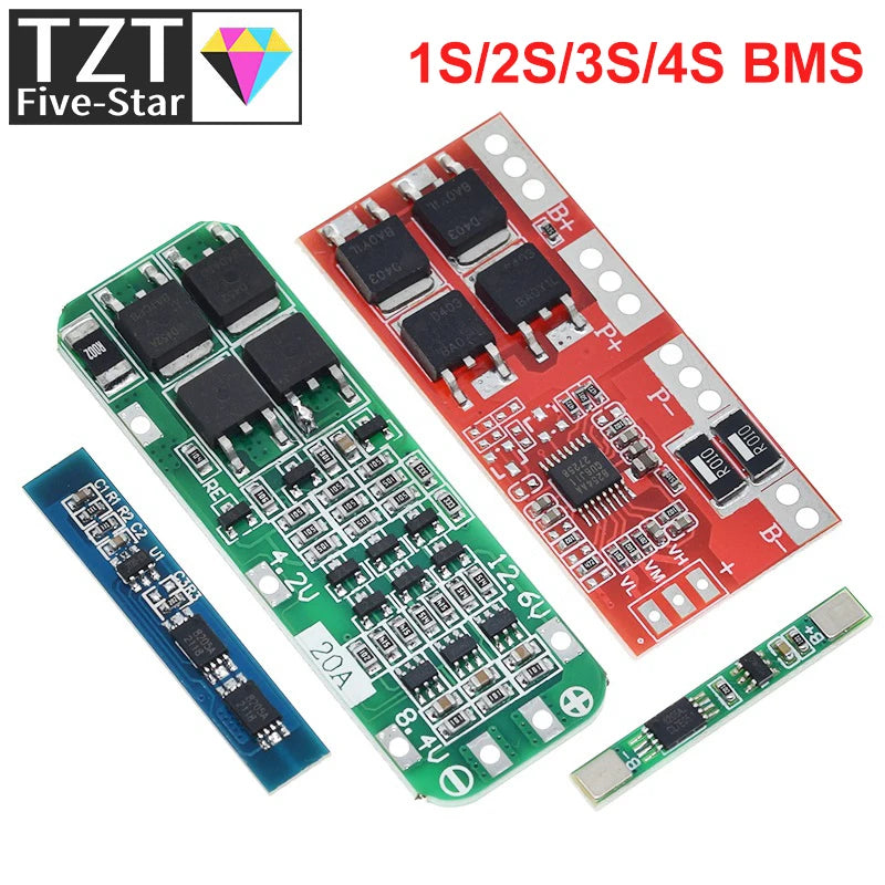 1/3PCS 1S 2S 3S 4S 3A 20A 30A Li-ion Lithium Battery 18650 Charger PCB BMS Protection Board For Drill Motor Lipo Cell Module