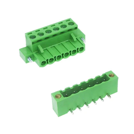 10pcs/5sets 5.08mm 0.2in Plug PCB Wire Terminal Block 2EDGKM 2EDGVM 2EDGRM-5.08mm Male Wafer 2-24P Female Socket MSTBV2.5-GF STF