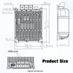 Tianpower Non Isolated DC/DC Bidirectional Converter 48V to 24V 2500W Hybrid Vehicle EV IP67 Waterproof Natural Cooling