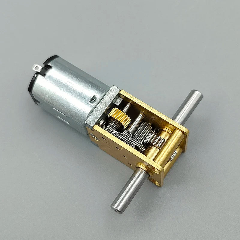 N20 Full Metal Gearbox Gear Motor DC 3V 6V 9V 12V 4RPM-381RPM Slow Speed High Torque Worm Gear Motor DIY Smart Car Robot Lock