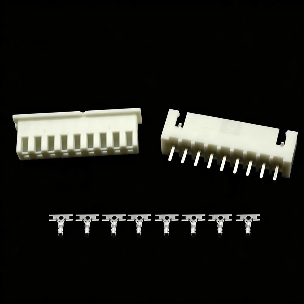 10pairs JST XH2.54 2/3/4/5 Pin Terminals Plastic Shell Male Plug Female Socket Wire Connector XH 2.54 2P 3P 4P 5P 6P 7P 8P 9P