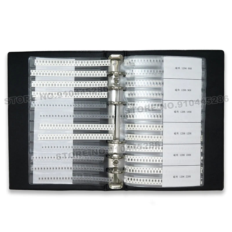 0402 0603 0805 1206 Ferrite Bead Inductance Sample Book Magnetic Laminated Sheet SMD Magnetic Beads Inductance Book  Kit