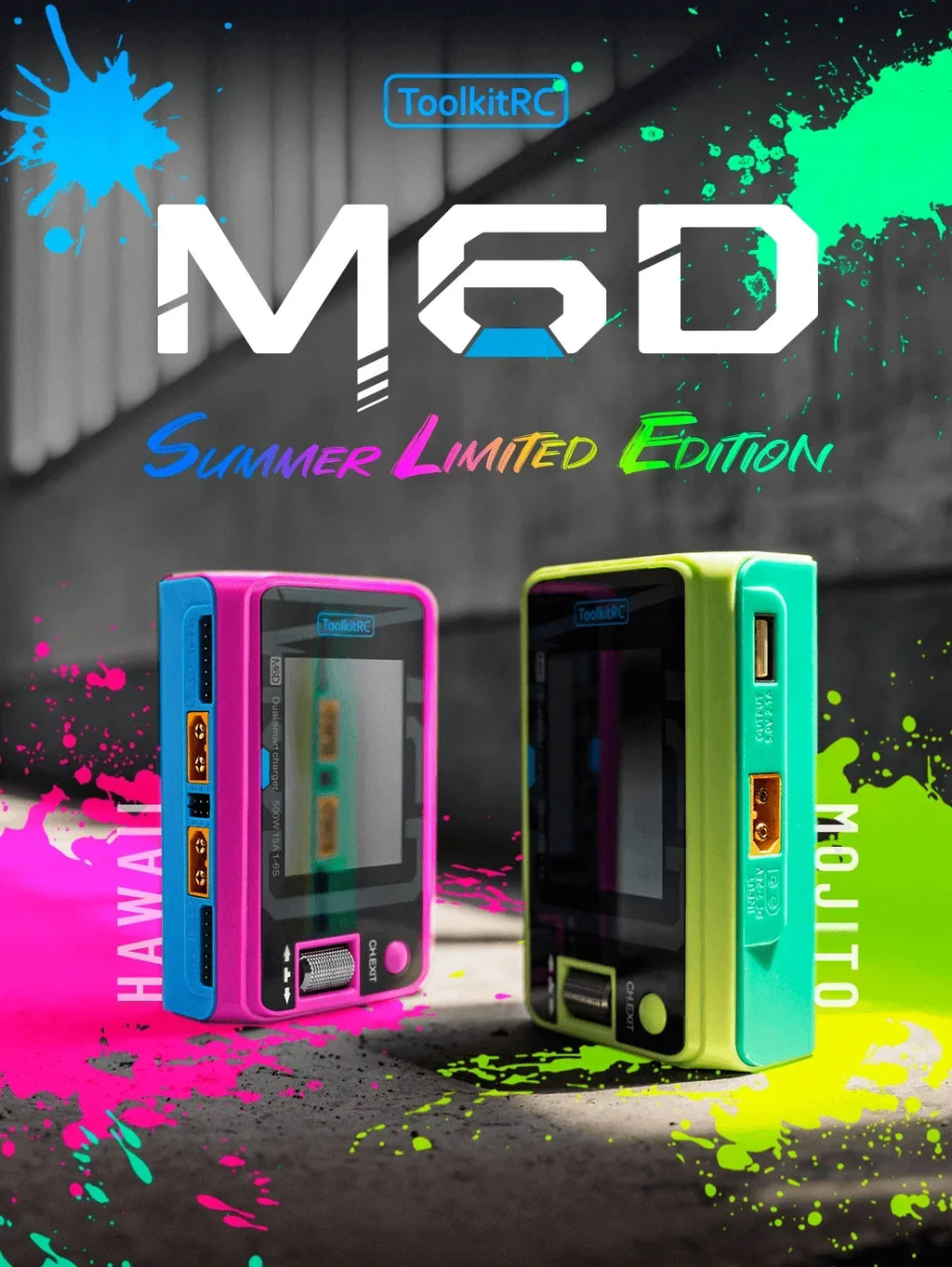 ToolkitRC M6D 500W Limited Edition 15A High Power  DC Dual Smart Charger Discharger for 1-6S Lipo LiHV Lion NiMh Pb Battery