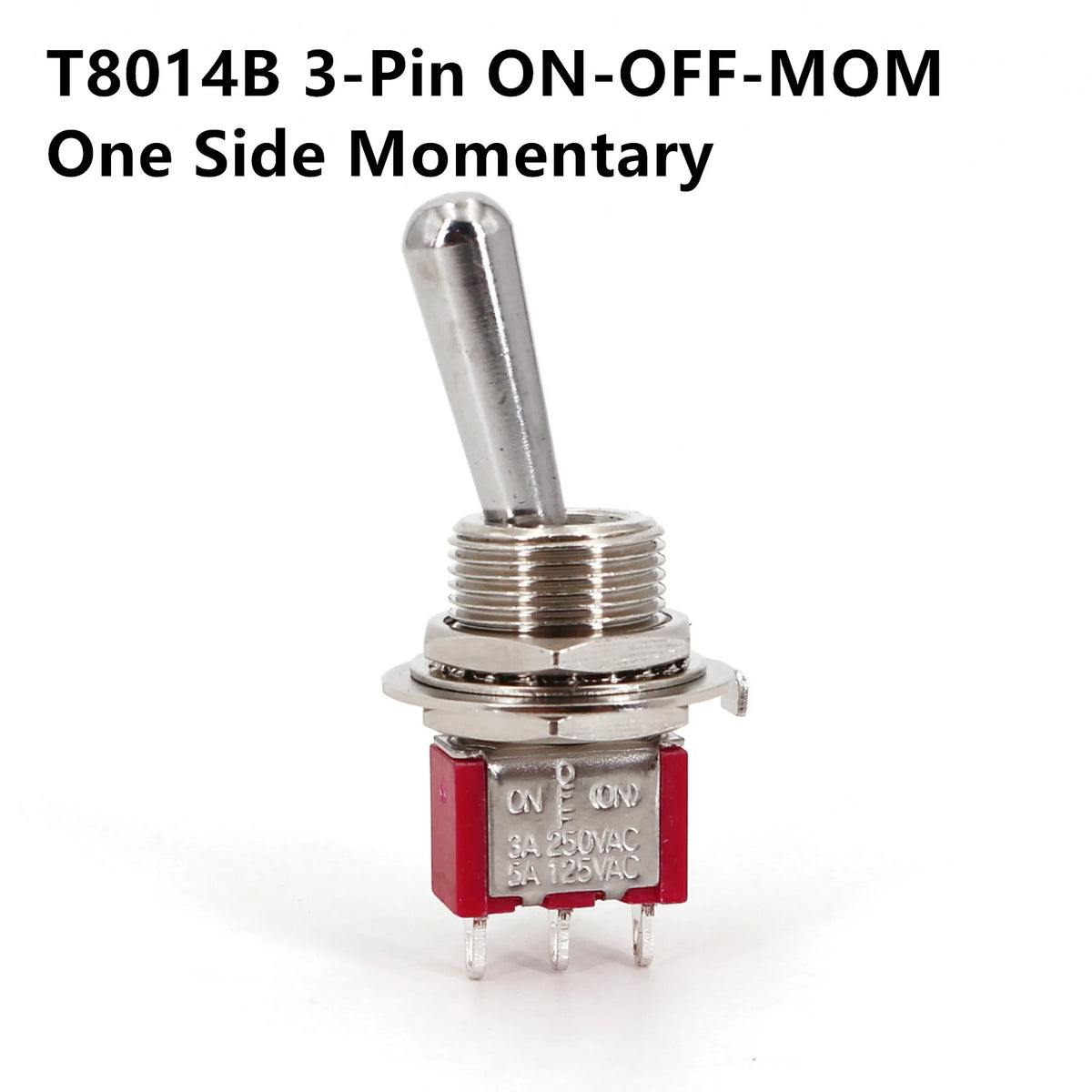Salecom SH T80-T Z1 Large Long Handle Mini Toggle Switch 12mm Panel Mount 5A/125VAC