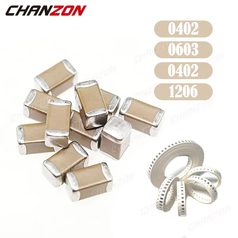 New SMD Capacitor Kits 0402 0603 0805 1206 MLCC 240-1000pcs Thick Film Chip Capacity Assortment Electronic Capacitor Set 2026