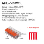 Wire Connector Electrical Lever Strip Connectors Cage Spring Universal Compact Quick Wiring Conductors Push-in Terminal Blocks