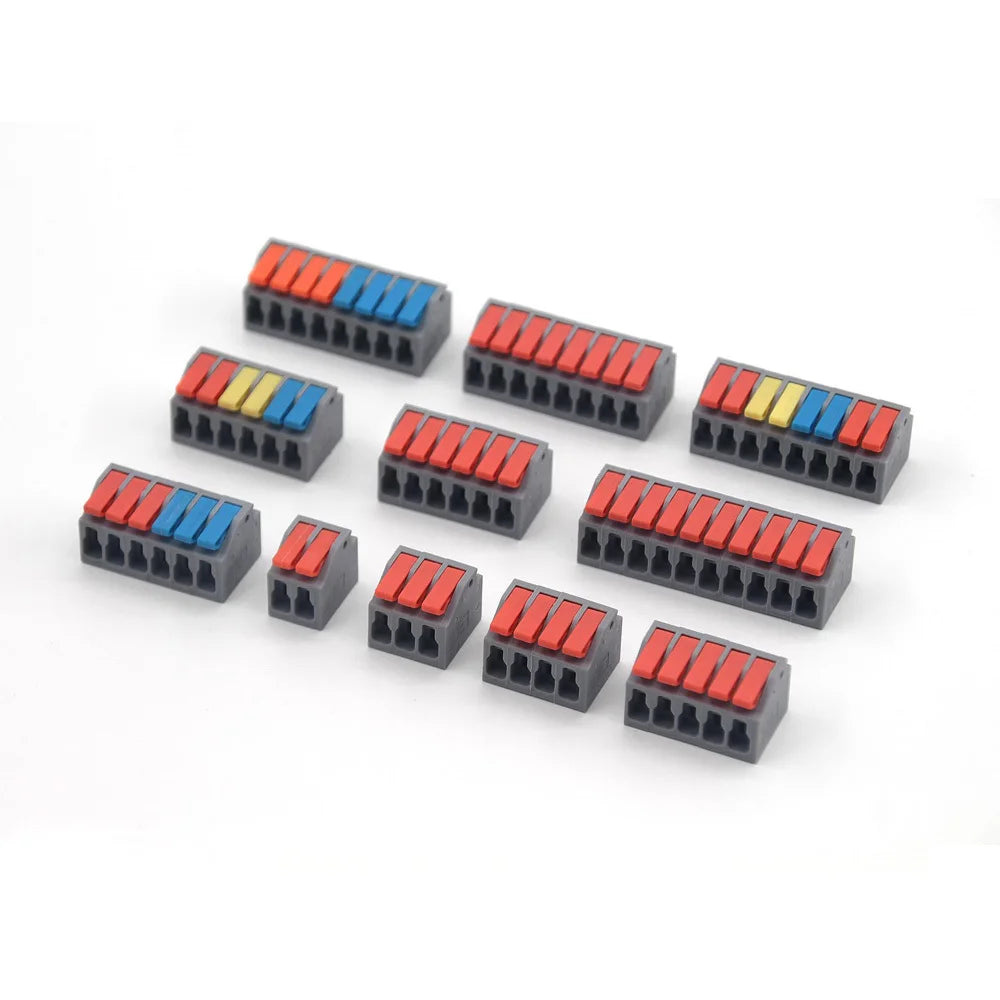 1PC Wire Connector Electric Cable Led Conectors Fast Terminals Blocks Docking Butt Household Electrician Tools For 4mm² 6mm²