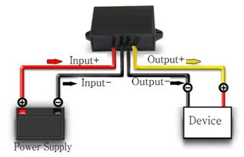 24V to 12V 1A-60A Power Converter DC Step Down 24 Volt to 12 Volt Buck Module Buck Regulator Voltage Transformer