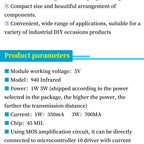 5V High Power Infrared Transmitter Module Remote Control Transmitter Module 940nmLED Smart Remote Control Furniture 1W 3W 45MIL