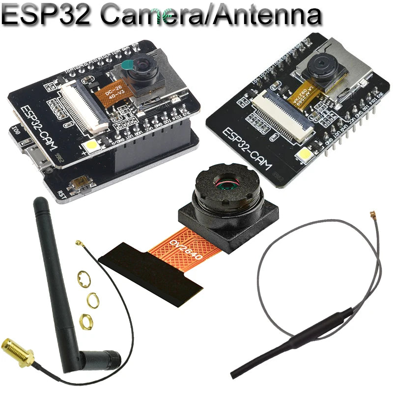 Diymore ESP32-CAM-MB CH340G USB Serial ESP32-S Wireless WiFi Bluetooth OV2640 2MP Camera Support Photo/Video Antenna for Arduino