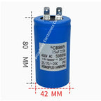 CBB65 full-automatic washing machine start capacitance 450V 8.5UF 10UF 12UF 13UF 15UF 16UF Single insert