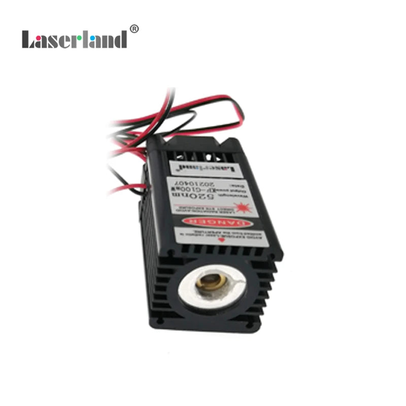 520nm 100mw Green Beam Laser dot Module Diode Stage Long Duty Circle 12VDC TTL