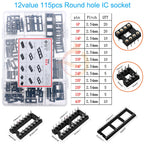 IC Integrated Circuit Chip Assortment Kit DIP SMD series 74HCXX 74LSXX CD4000 Common CMOS Logic IC Sockets set DIY Mix Pack
